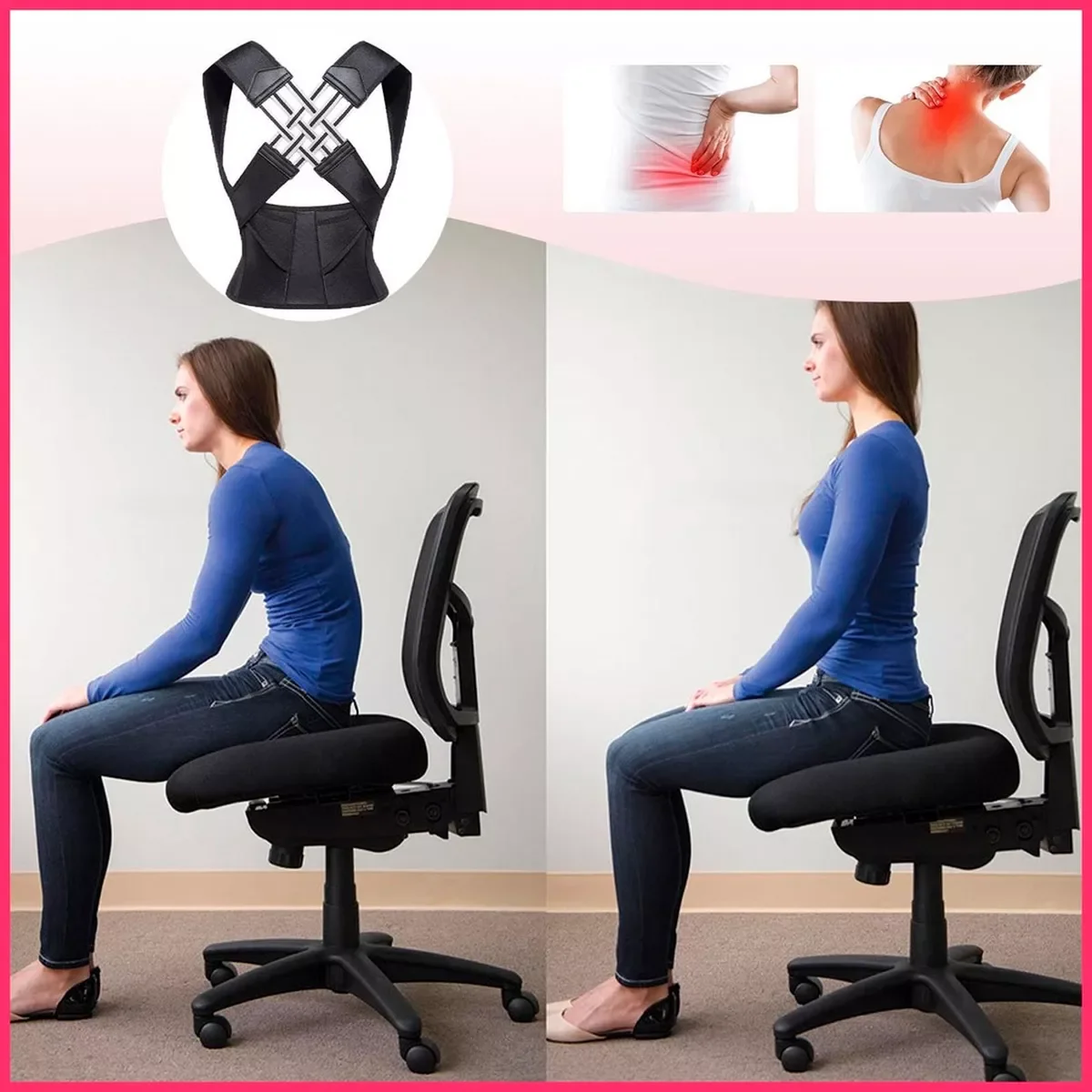 BrioForm - Corrector Postural para el Dolor de Espalda y Cuello